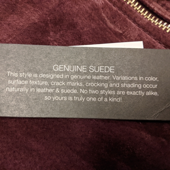 New York & Company Genuine Suede Jacket - Picture 5 of 5